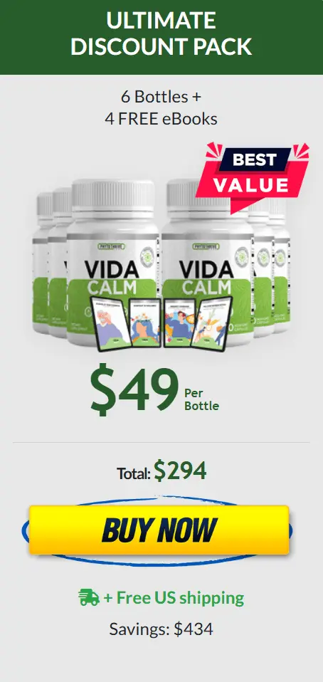 VidaCalm 6 bottle price 